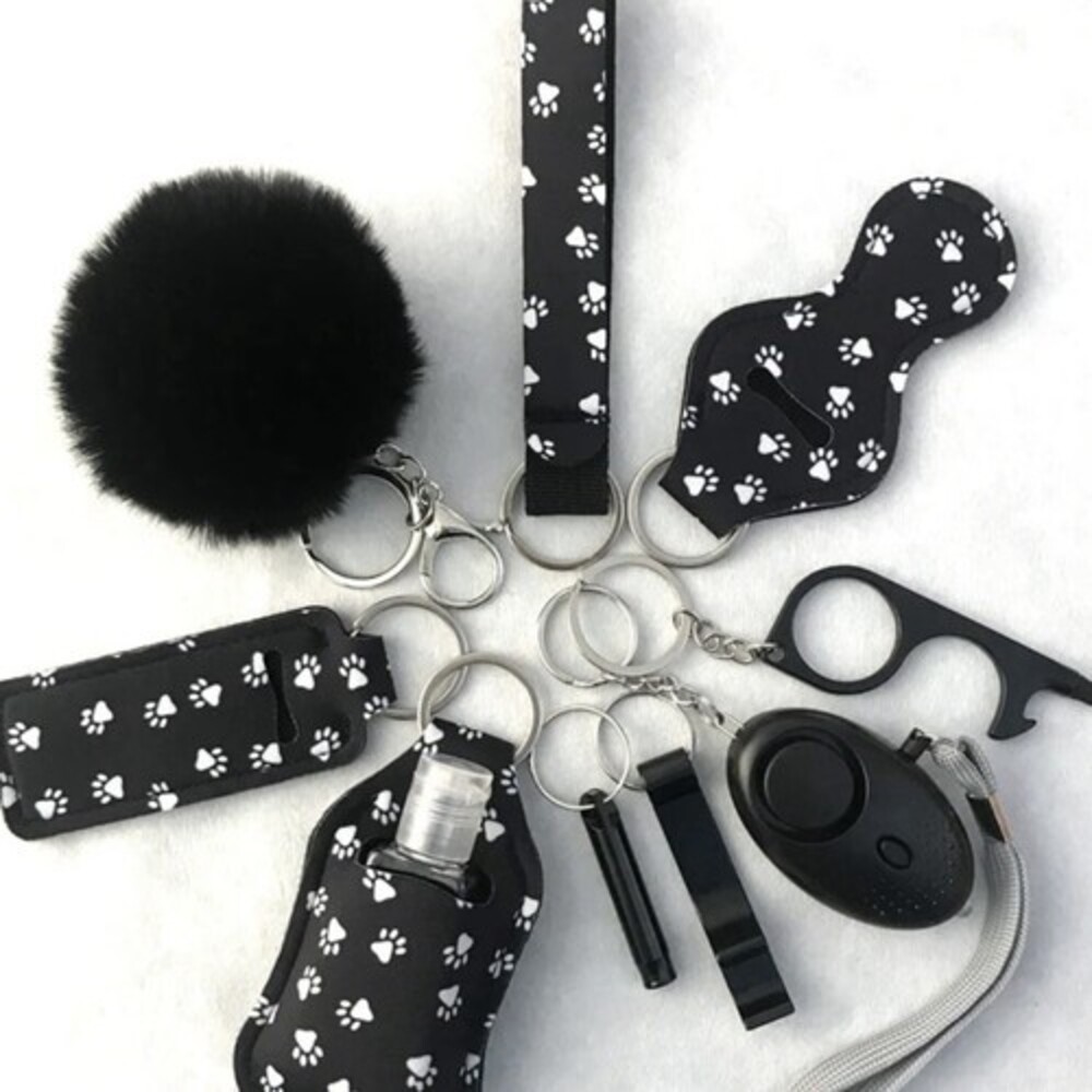 Paw Print Wrist Keychain 10-piece Set